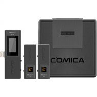 Comica Audio VDLive10 MI Ultracompact 2-Person Digital Wireless Microphone System for Lightning iOS Devices (Black, 2.4 GHz)