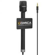 Comica Audio HRM-S Cardioid Handheld Reporter Microphone with Cable for Smartphones (11.5' Cable)