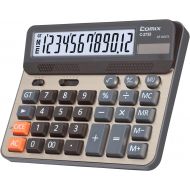 [아마존베스트]Comix Desktop Calculator, Large Computer Keys, 12 Digits Display, Champaign Gold Color Panel, C-2735