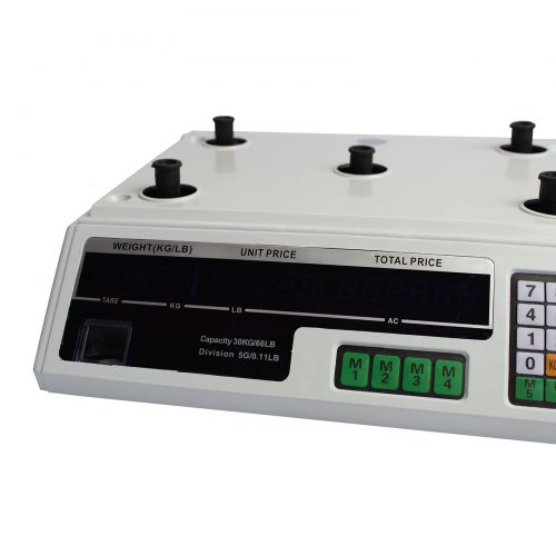  Commercial Bargains 2 Digital Deli Weight Scales Price Computing Food Produce 60LB ACS-03