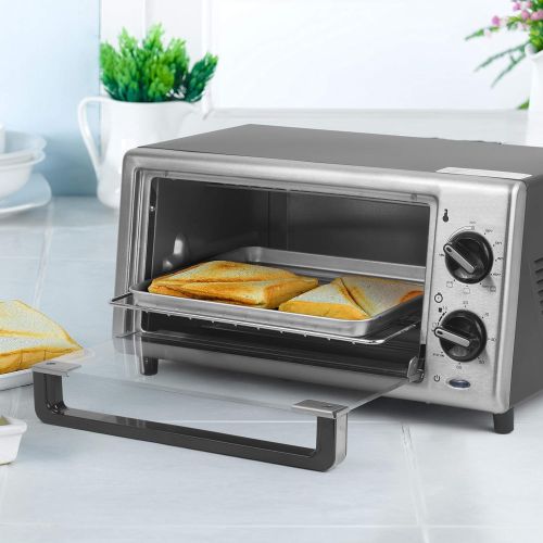  Westinghouse WTO2010S 4 Slice Toaster Oven, 10-Liter, Stainless Steel