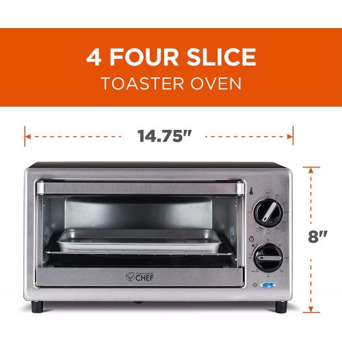  Westinghouse WTO2010S 4 Slice Toaster Oven, 10-Liter, Stainless Steel