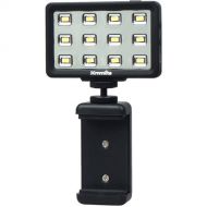 Commlite Multifunction Mini LED Video Light with Smartphone Holder (Black)