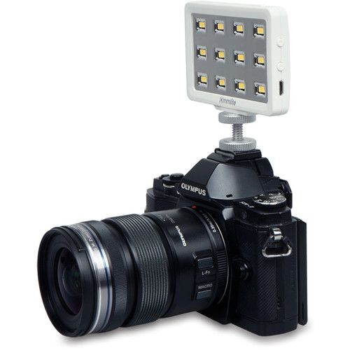  Commlite Multifunction Mini LED Video Light with Smartphone Holder (Black)