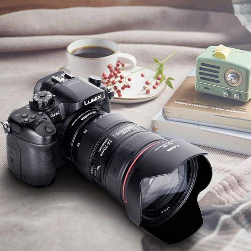  Commlite CM-AEF-MFT Booster Canon EF Lens to Micro Four Thirds 0.71x Speed Booster Autofocus Adapter for Panasonic GH4 GH5 GH5S GF6 GF1 GX1 GX7 Olympus E-M5 E-M10 E-PL5