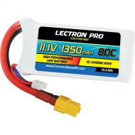 Common Sense RC Lectron Pro 1350mAh 80C LiPo Battery with XT60 Connector for FPV Racers (3-Cell, 11.1V)