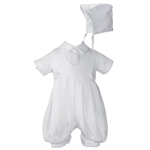  Little Things Mean A Lot Boys White Gabardine Christening Baptism Knicker Set