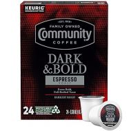 Community Coffee Dark & Bold Espresso Roast 24 Count Coffee Pods, Compatible with Keurig 2.0 K-Cup Brewers, 24 count (Pack of 1)
