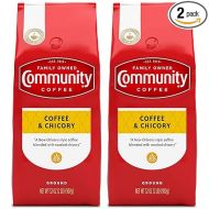 Community Coffee Coffee & Chicory Ground Coffee, Medium Roast, 32 Ounce (Pack of 2)