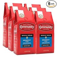 Community Coffee Breakfast Blend Whole Bean Coffee, Medium Roast, 72 Ounce (12 Ounce Bags, Pack of 6)