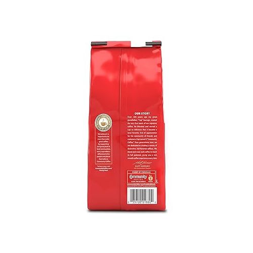  Community Coffee Breakfast Blend Whole Bean Coffee, Medium Roast, 72 Ounce (12 Ounce Bags, Pack of 6)