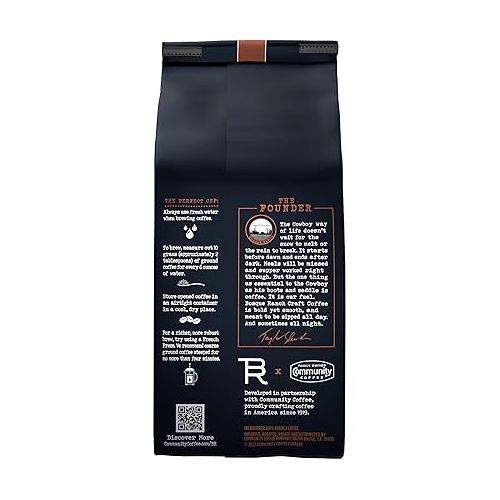  Bosque Ranch Craft Coffee™ From Taylor Sheridan In Partnership With Community Coffee, Dark Roast Whole Bean Coffee, 12 Ounce Bag (Pack of 1)