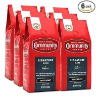 Community Coffee Community Coffee - Signature Blend Dark Roast - Premium Ground Coffee - 12 oz Bag (Pack Of 6), Signature Blend Dark, 72 oz
