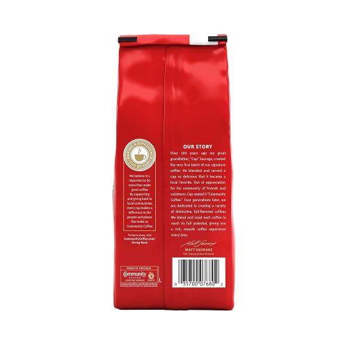  Community Coffee Cafe Special Medium-Dark Roast Decaffeinated Ground Coffee, 32 Ounce Bag