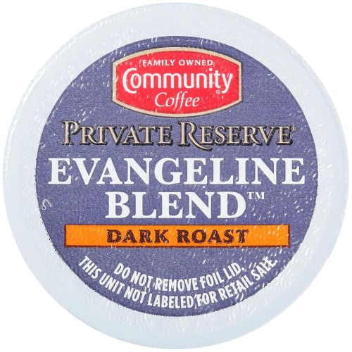  Community Coffee Private Reserve Evangeline Blend 60 Count Coffee Pods, Dark Roast, Compatible with Keurig 2.0 K-Cup Brewers (10 Count, Pack of 6)