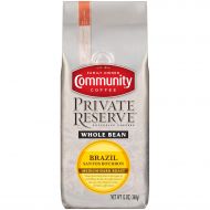 Community Coffee Private Reserve Brazil Santos Bourbon Medium-Dark Roast Single Origin Whole Bean Coffee, 12 Ounce Bag (Pack of 3)