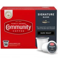 Community Coffee Signature Blend 36 Count Coffee Pods, Dark Roast, Compatible with Keurig 2.0 K-Cup Brewers, Box of 36 Pods