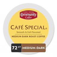 Community Coffee Cafe Special Medium Dark Roast Single Serve K-Cup Compatible Coffee Pods, Box of 72 Pods