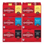 Community Coffee Variety Pack Medium to Dark Roast Single Serve 72 Ct Box, Compatible with Keurig 2.0 K Cup Brewers, Rich Smooth Flavor, 100% Arabica Coffee Beans