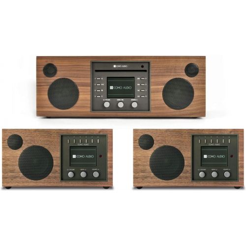  Como Audio: Whole Home Music Solution - 3 System Bundle (Walnut/Black)