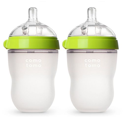  [아마존베스트]Comotomo Baby Bottle, Green, 8 Ounce (2 Count)