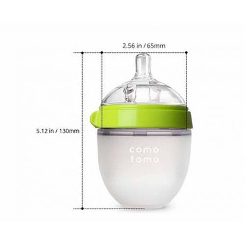  [아마존베스트]Comotomo Baby Bottle, Green, 5 Ounce (2 Count)