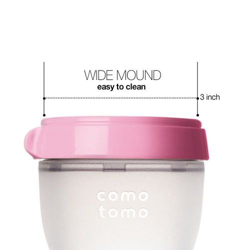  [아마존베스트]Comotomo Baby Bottle, Pink, 5 Ounce (2 Count)