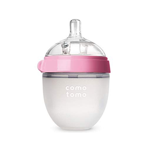  [아마존베스트]Comotomo Natural Feel Baby Bottle, Pink, 5 Ounce