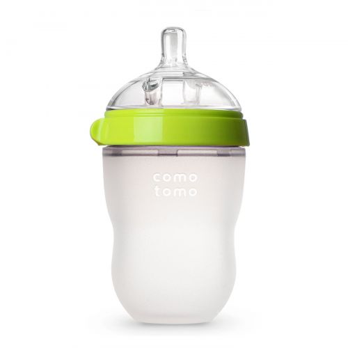  [아마존베스트]Comotomo Natural Feel Baby Bottle, Green, 8 Ounces