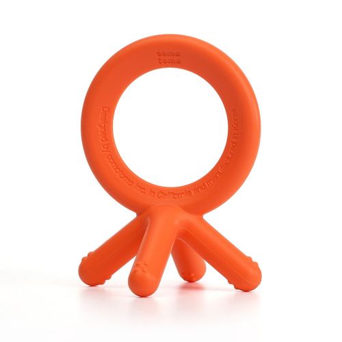  [아마존베스트]Comotomo Silicone Baby Teether, Orange