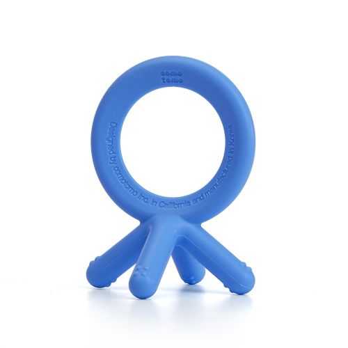  [아마존베스트]Comotomo Silicone Baby Teether, Blue