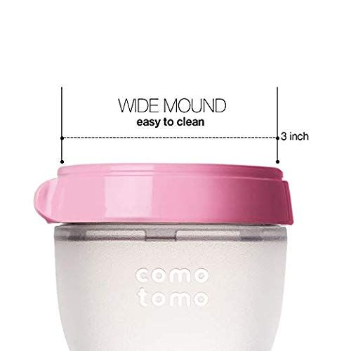  [아마존베스트]Comotomo Baby Bottle Bundle, Pink, 1 Set