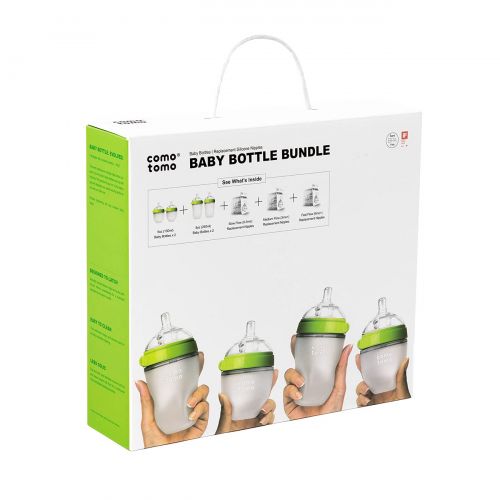  [가격문의]Comotomo Baby Bottle Bundle, Green