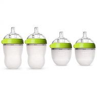 Comotomo Baby Bottle Starter Set, Green (Two 8-Ounce, Two 5-Ounce)