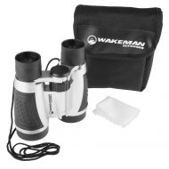 Compact Binoculars- Field Glasses with 5x Vision Magnification and Adjustable Focus by Wakeman Outdoors by Wakeman