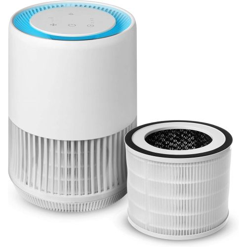  Compass Home Air Purifier - H13 True HEPA Filter 3-Stage Air Filtration for Allergies, Pollen, Dust, Odors, Smoke, Pet Dander, Bacteria with Auto Air Sensor Small Room Air Purifier