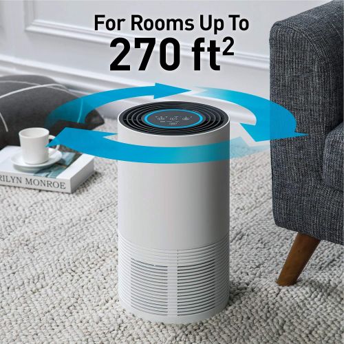  Compass Home Air Purifier - H13 HEPA Filter 3-Stage Air Filtration for Allergies, Pollen, Dust, Odors, Smoke, Pet Dander, Bacteria with Sleep Mode and Room Auto Air Sensor Air Puri