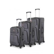Compatible SWISSGEAR 6283 Amazon Exclusive 3pc Spinner Luggage Set with Dopp Kit Bundle Dark Grey