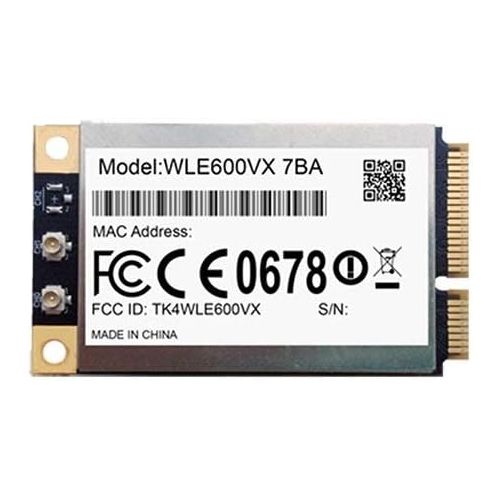  Compex WLE600VX-I  802.11acnbg 2x2 MIMO  PCI-Express Full-Size MiniCard (Qualcomm Atheros QCA9892)