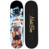 Complete Skateboard 31 Inches Cruiser Deck Longboards for Adults Beginners Birthday Gifts Anime Son Goku Pattern