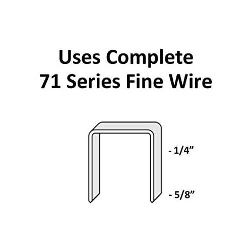  [아마존베스트]Complete C-7116S Prograde Fine Wire Upholstery Stapler, for 71 Series Staples with 3/8 Inch Crown, accepts 5/32 - 5/8 inch leg length