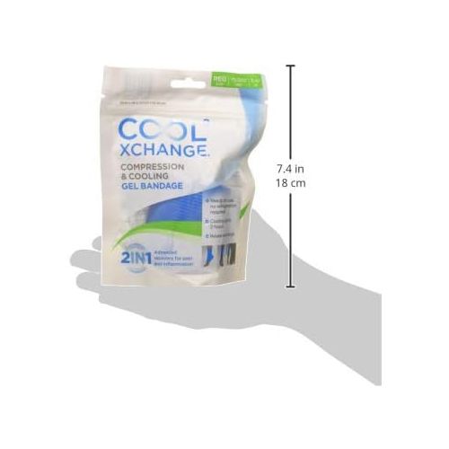  CoolxChange, Compression Cooling Gel Bandage, Regular, 3