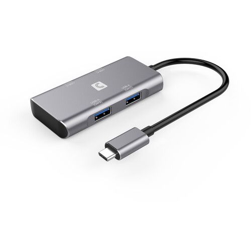  Comprehensive VersaHub 4-Port USB 3.2 Gen 2 Hub (Silver, 2 x Type-A & 2 x Type-C)