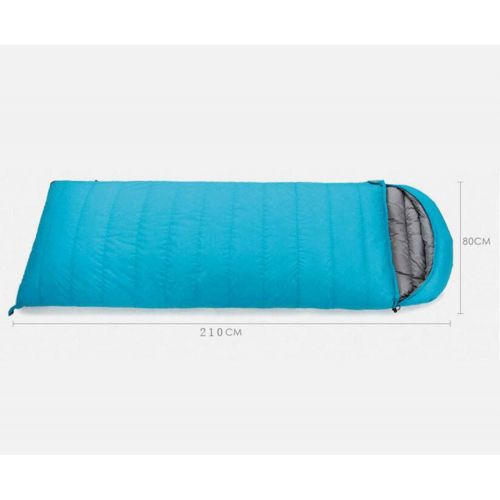  FGSJEJ Envelope Sleeping Bag,Adult Outdoor Camping Keep Warm Down Sleeping Bag,Can Be Spliced Into A Double Sleeping Bag with Compression Bag (Color : Red, Size : 0.4KG)