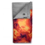 Compression The North Face Homestead Twin 20/-7 Sleeping Bag - Tibetan Orange Heat Map Print/High Rise Grey Regular Right Zip