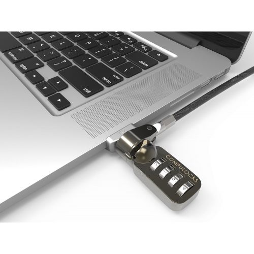  Compulocks Maclocks MBLDGCLKIT 3 in 1 MacBook AirPro Ledge Kit With 2 Ledge Lock Slot AdaptersCombination Cable Lock