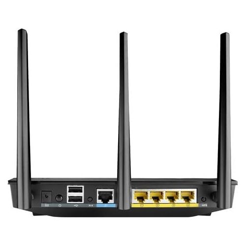  Computer PC Hardware ASUS RT-AC66U Dual-Band Wireless-AC1750 Gigabit Router Style: Model RT-AC66U PC, Personal Computer