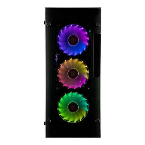  Computer Upgrade King CUK Stratos VR Ready Gamer PC (Intel i7-8700, 16GB DDR4 RAM, 500GB SSD, NVIDIA GeForce GTX 1080 8GB, 500W Bronze PSU, Windows 10) Gaming Desktop Computer with 7 RGB Lotus Fans