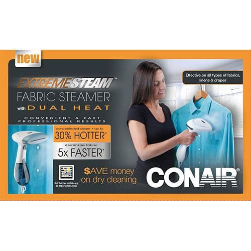  Conair GS45 Extreme Steam Hand Held Fabric Steamer with Dual Heat and Easy Storage Unit