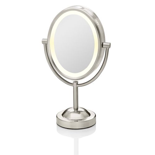  Conair Double-Sided Lighted Makeup Mirror - Lighted Vanity Mirror; 1x/7x magnification; Polished Chrome Finish